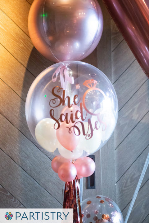 She Said yes Balloon Bouquet